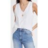 Madewell Women’s Whisper Cotton V-Neck Tank(Optic White)