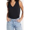 Madewell Women’s Whisper Cotton V-Neck Tank(True Black)