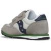 Saucony Kids’ Baby Jazz Hook & Loop Sneakers(Grey/Navy/Green)