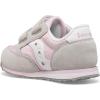 Saucony Kids’ Baby Jazz Hook & Loop Sneakers(Grey/Pink/White)