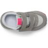 Saucony Kids’ Baby Jazz Hook & Loop Sneakers(Grey/Silver/Pink)