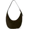 Madewell Suede Essentials Curve Shoulder Bag, Loden