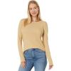 Madewell Whisper Cotton Rib-Crewneck Long-Sleeve Tee(Desert Dune)