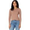 Madewell Whisper Cotton Rib-Crewneck Long-Sleeve Tee(Iced Mocha)