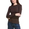 Madewell Women’s Modal Rib Long Sleeve Crew Neck(Dark Carob)