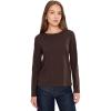 Madewell Womens Northside Long Sleeve Tee(Dark Carob)