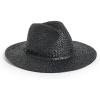 Madewell Women’s Packable Straw Hat(True Black)