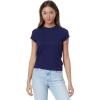 Madewell Women’s Pima Rib Tee(Fresh Blueberry)