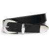 Madewell Women’s Skinny Leather Western Belt(True Black)