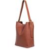 Madewell Women’s The Essential Bucket Tote in Suede(Warm Cinnamon)