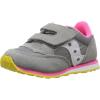 Saucony Kids’ Baby Jazz Hook & Loop Sneakers(Grey/Pink)