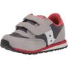 Saucony Kids’ Baby Jazz Hook & Loop Sneakers(Grey/White/Lava)