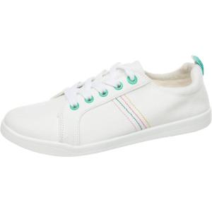 Vionic Beach Stinson Casual Women’s Lace Up Sneakers-Sustainable Shoes That Include Three-Zone Comfort with Orthotic Insole Arch Support, Machine Wash Safe- Sizes 5-11(White)