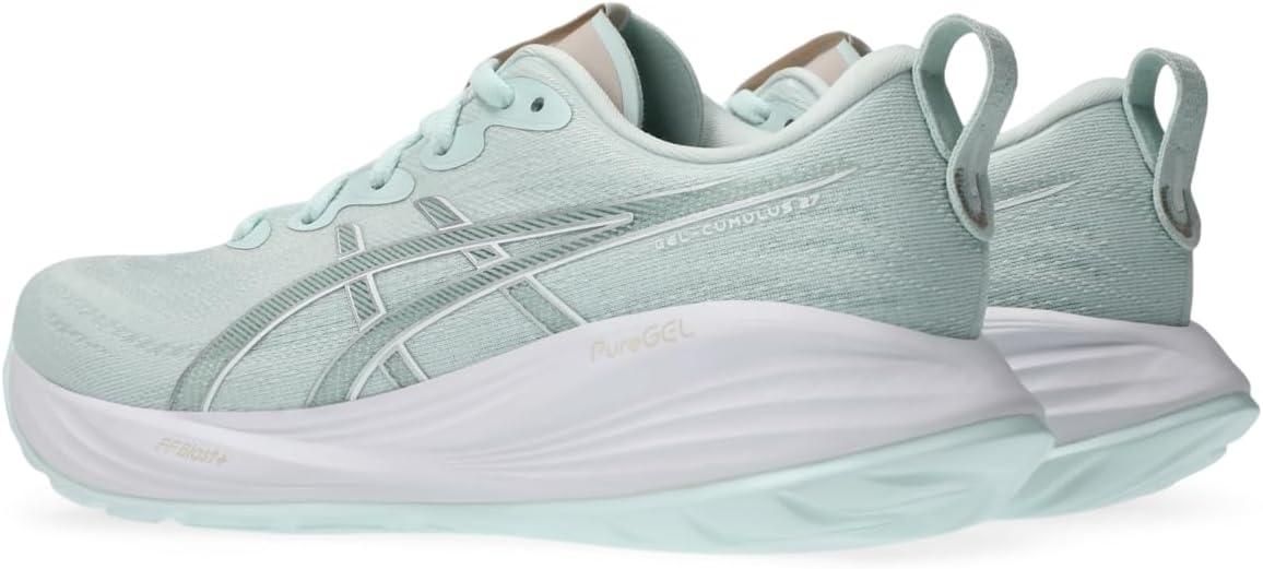 imageASICS Womens GelCumulus 27 Running ShoesPure AquaWhite