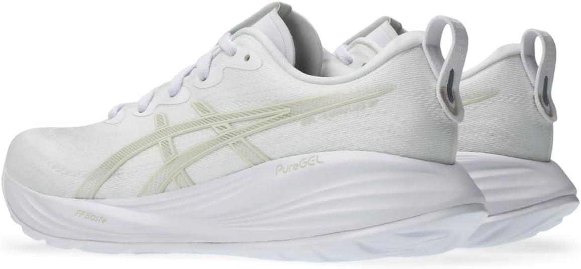 imageASICS Womens GelCumulus 27 Running ShoesWhiteLake Grey