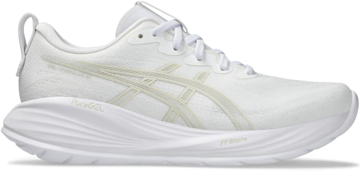 imageASICS Womens GelCumulus 27 Running ShoesWhiteLake Grey