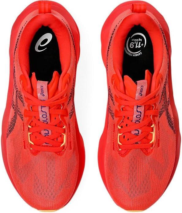 imageASICS Womens NOVABLAST 5 TR Running ShoesFlash Red Edo Purple