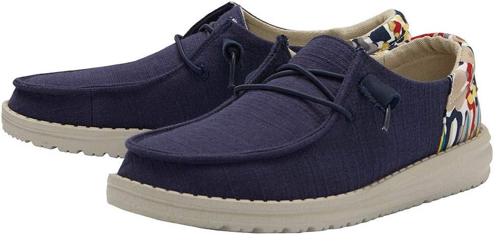 imageHEYDUDE Womens Wendy Funk Baja All OverChambray Navy