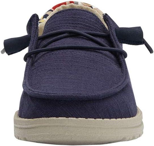 imageHEYDUDE Womens Wendy Funk Baja All OverChambray Navy