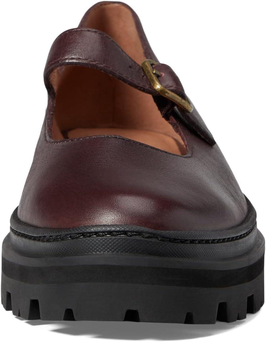 imageMadewell The Freya Platform Lugsole Mary Jane Shoes for Women Buckle Closure with Slight Heel and Convenient ShoesDark Cabernet
