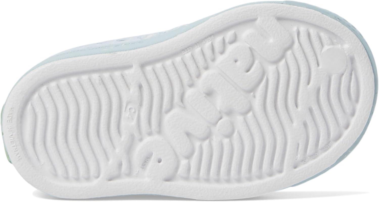 imageNative Shoes Kids Jefferson Bloom Print Toddler Shoes for Kids Synthetic Outsole Round Toe ShapeShell WhiteAir BlueNew Shibori