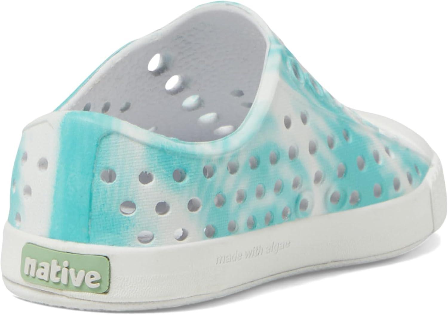 imageNative Shoes Kids Jefferson Bloom Print Toddler Shoes for Kids Synthetic Outsole Round Toe ShapeShell WhiteShell WhiteOcean Waves