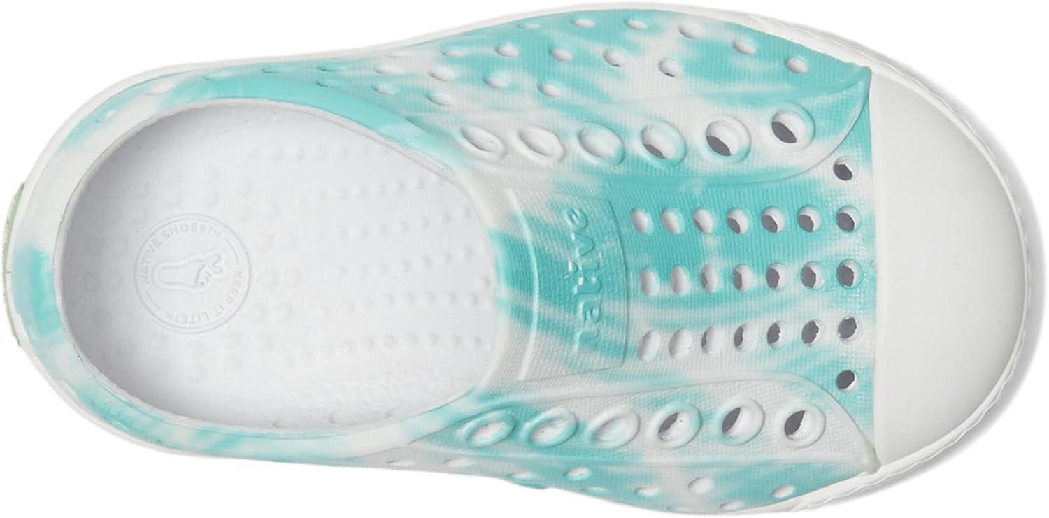 imageNative Shoes Kids Jefferson Bloom Print Toddler Shoes for Kids Synthetic Outsole Round Toe ShapeShell WhiteShell WhiteOcean Waves