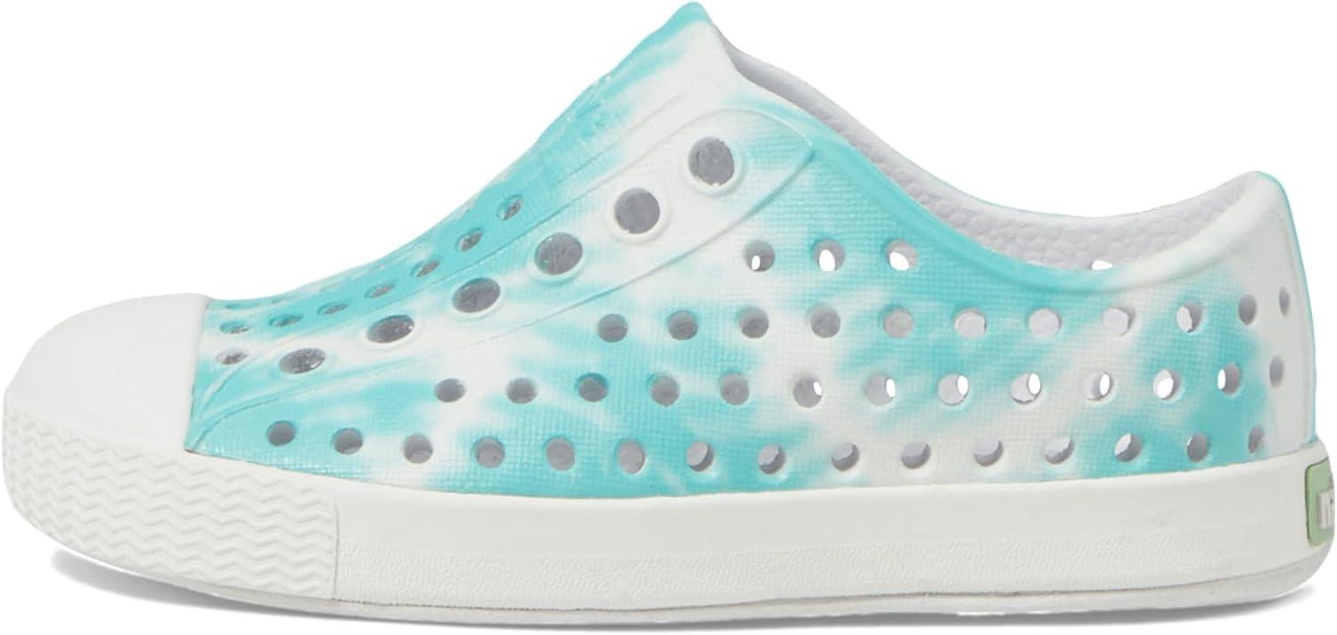 imageNative Shoes Kids Jefferson Bloom Print Toddler Shoes for Kids Synthetic Outsole Round Toe ShapeShell WhiteShell WhiteOcean Waves