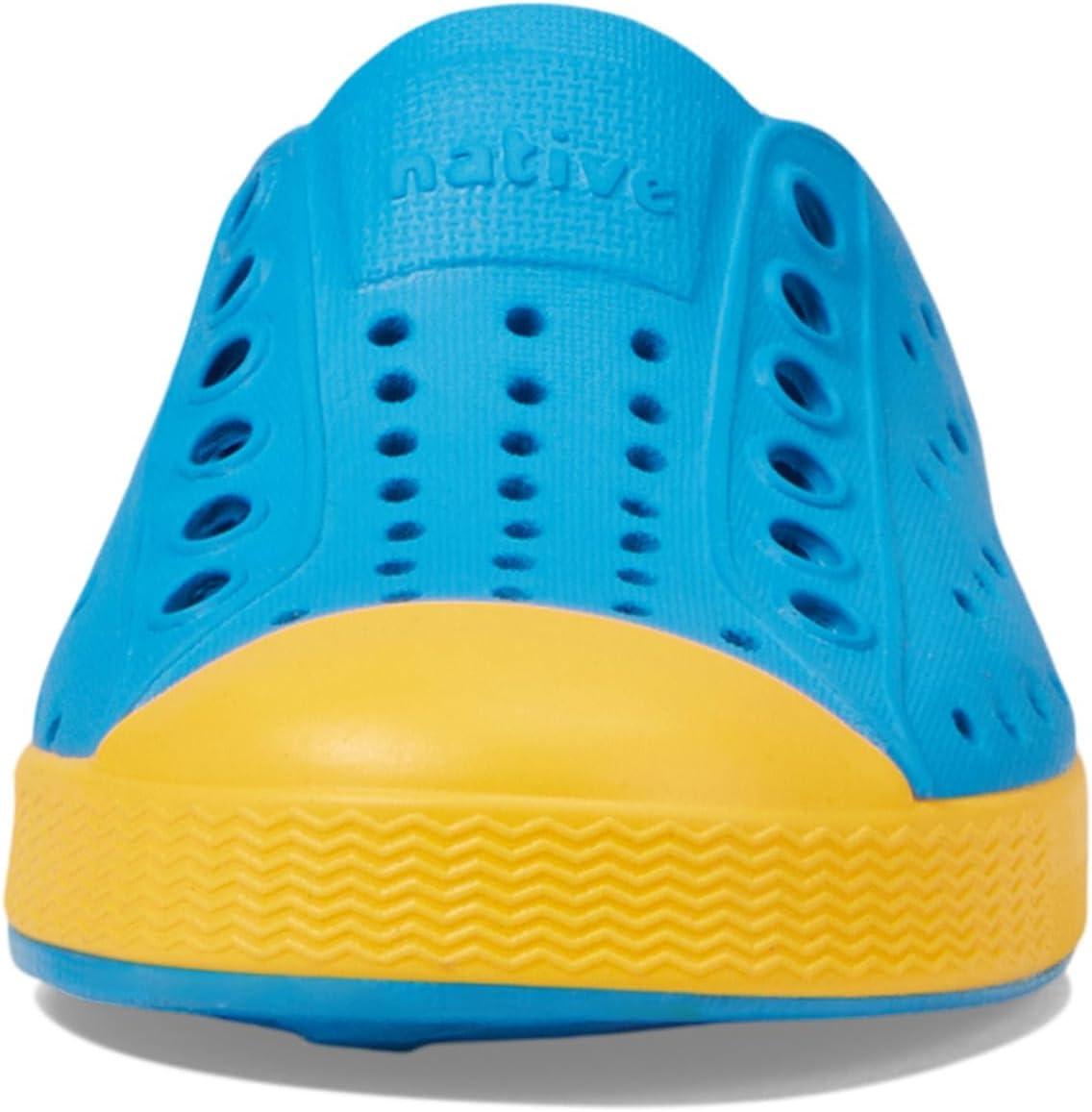 imageNative Shoes UnisexChild Jefferson ToddlerLittle Kid SneakerWave BluePollen Yellow