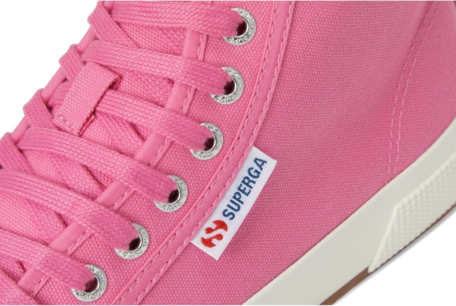 imageSuperga UnisexAdult 2750 Mid Cotton SneakerPink FucshiaRedFavorio