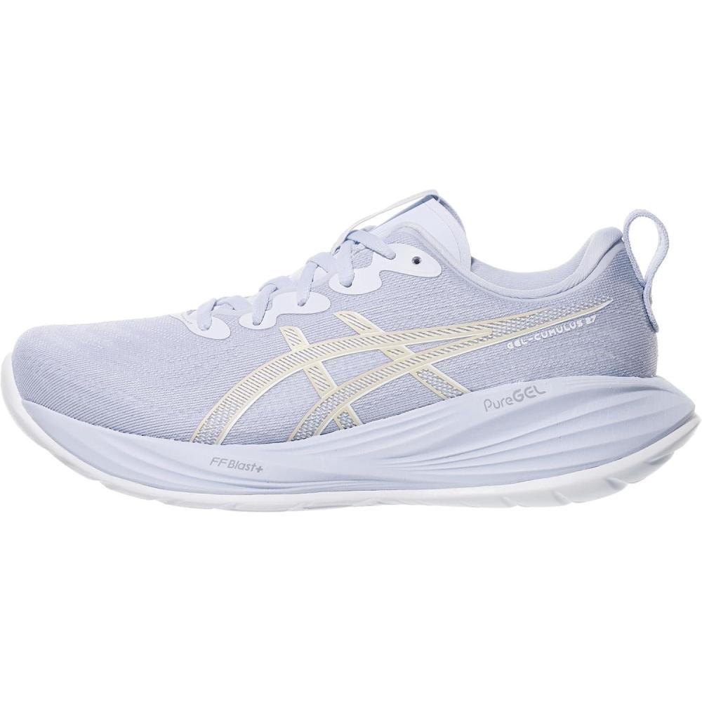 imageASICS Womens GelCumulus 27 Running ShoesBlue FadeWhite