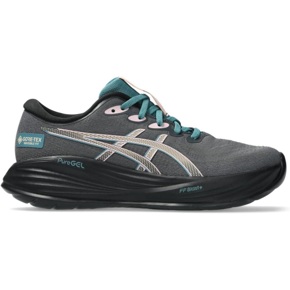 imageASICS Womens GelCumulus 27 Running ShoesCarrier GreyMisty Pine