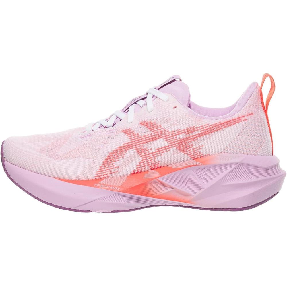 imageASICS Womens NOVABLAST 5 TR Running ShoesWhiteCoral Reef