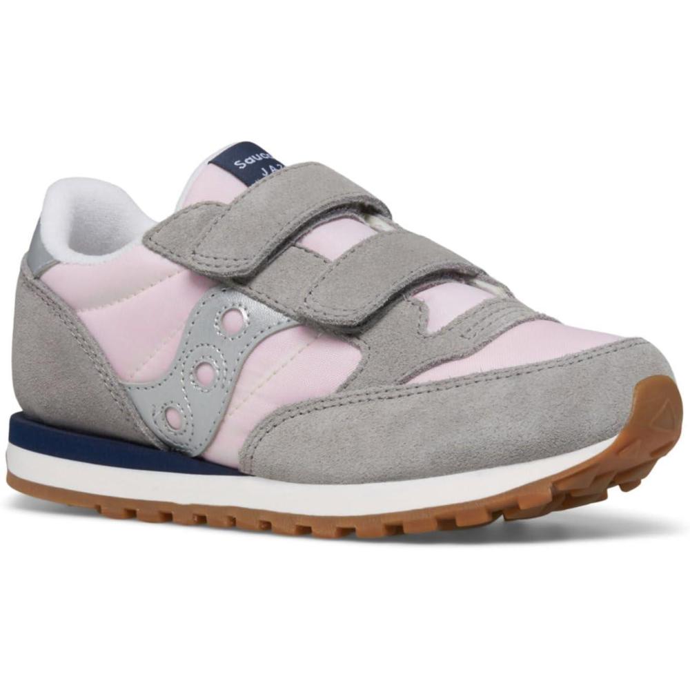 imageGreyNavyGreen Jazz Double Hook ampamp Loop SneakerBlushGreySilver