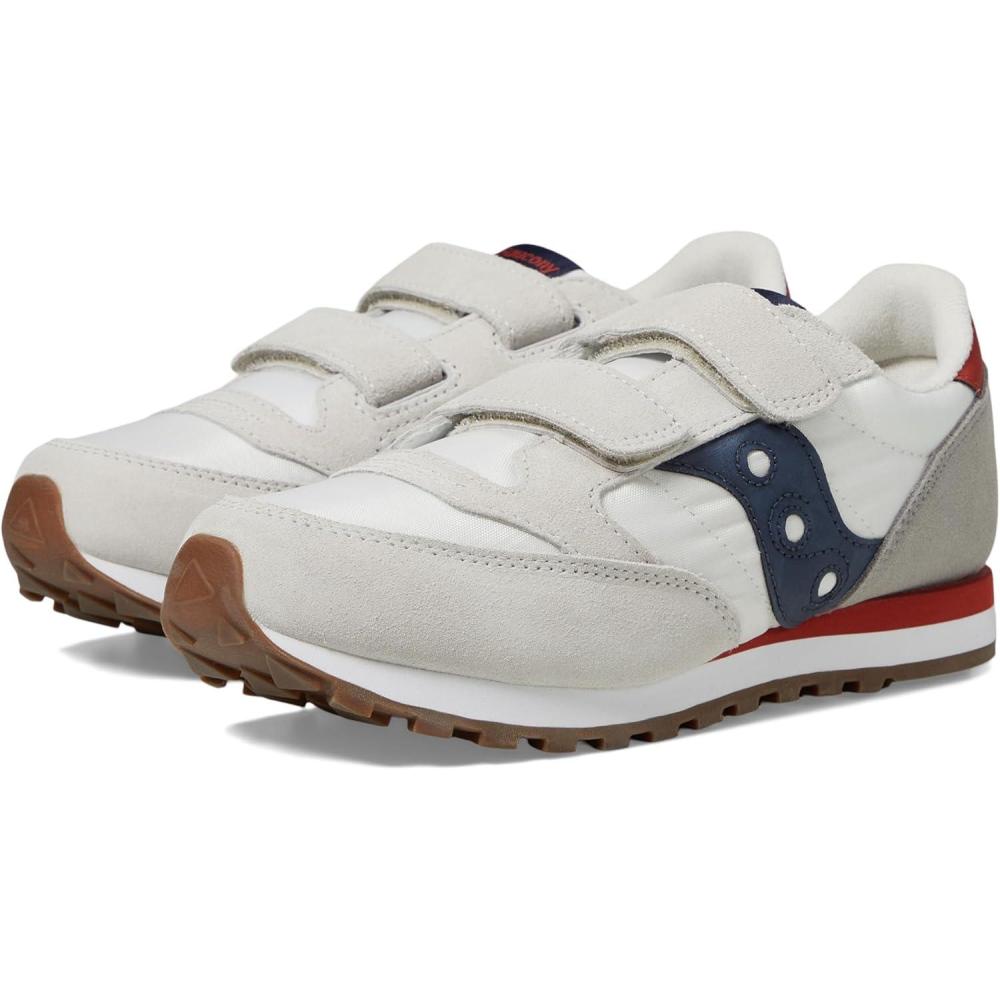 imageGreyNavyGreen Jazz Double Hook ampamp Loop SneakerGreyNavyRed