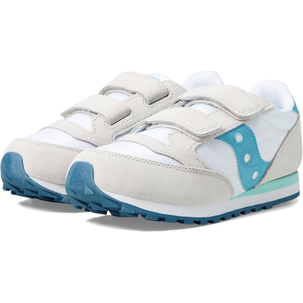 imageGreyNavyGreen Jazz Double Hook ampamp Loop SneakerWhiteBlueGreen