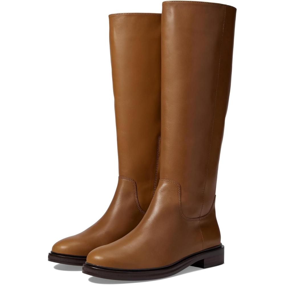 imageMadewell The Drumgold Boots for Women in Extended Calf Inside Zipper Closure ManMade OutsoleSepia