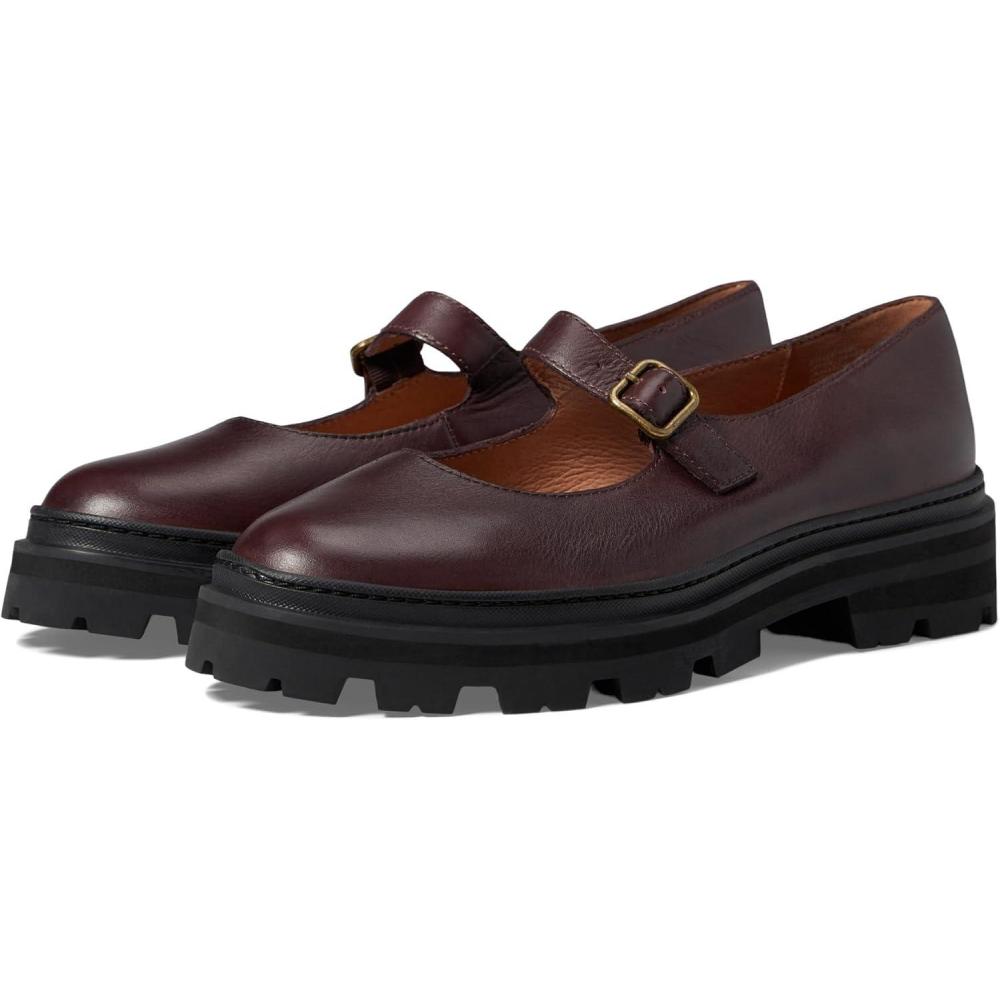 imageMadewell The Freya Platform Lugsole Mary Jane Shoes for Women Buckle Closure with Slight Heel and Convenient ShoesDark Cabernet