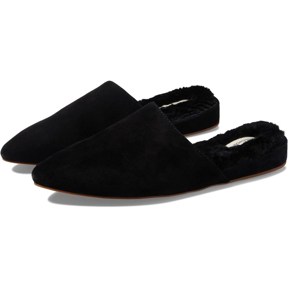imageMadewell The Kasey Mule for Women  Round Toe Silhouette with Slipon Construction Easy Casual Wear Mule SlippersTrue Black Sherpa