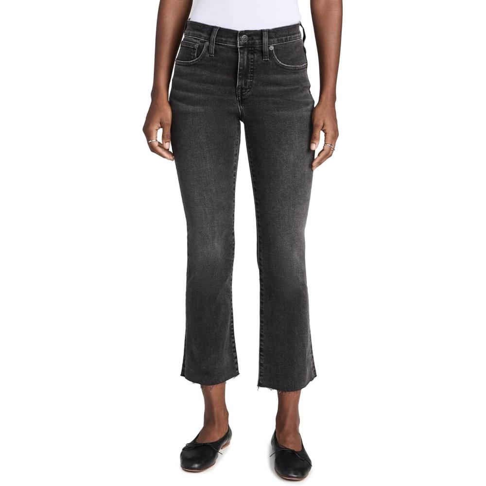 imageMadewell Womens Kickout Crop JeansWashed Black