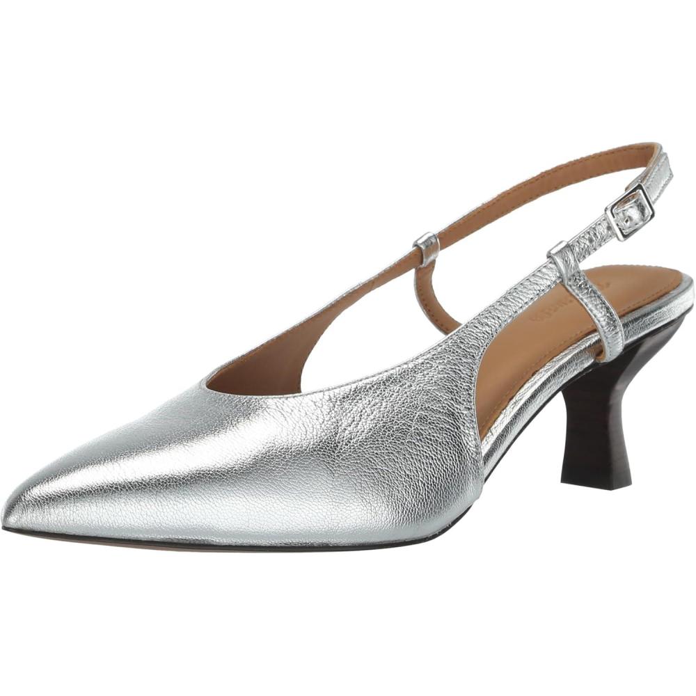 imageMadewell Womens Olympia Sling Heel PumpBright Silver