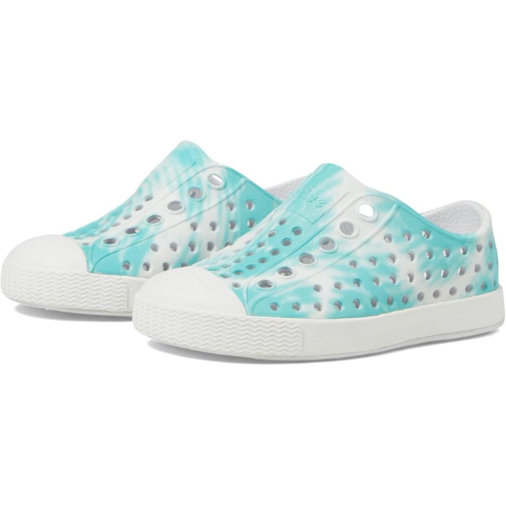 imageNative Shoes Kids Jefferson Bloom Print Toddler Shoes for Kids Synthetic Outsole Round Toe ShapeShell WhiteShell WhiteOcean Waves