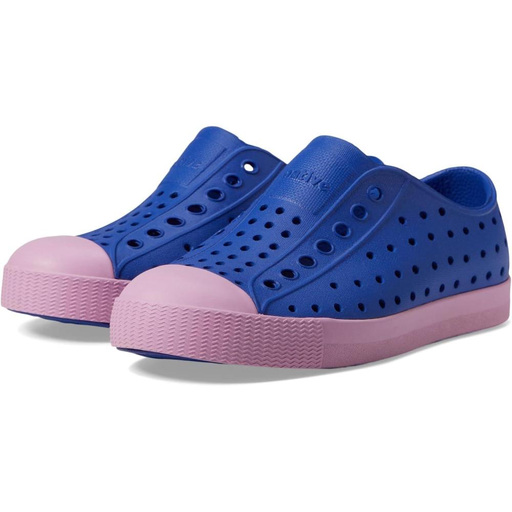 imageNative Shoes UnisexChild Jefferson ToddlerLittle Kid SneakerAdventure BlueChillberry Pink