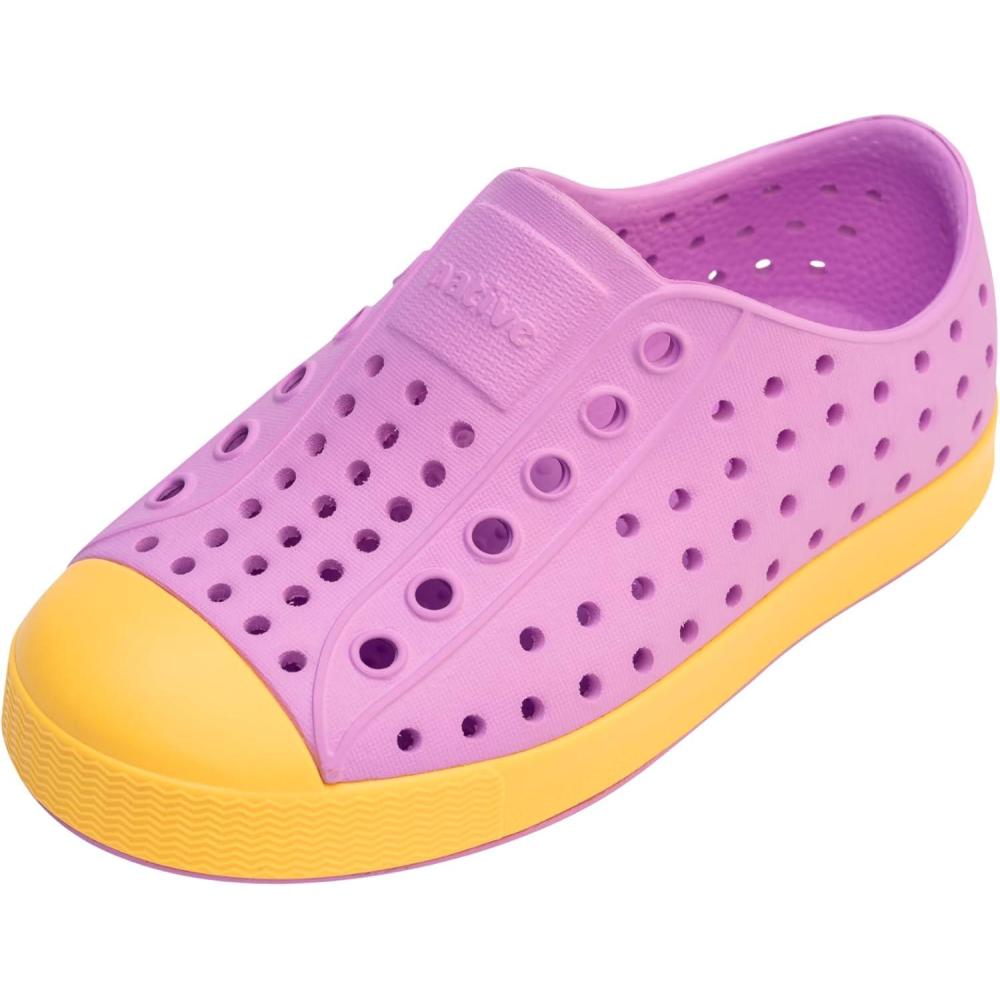 imageNative Shoes UnisexChild Jefferson ToddlerLittle Kid SneakerChillberry PinkPineapple Yellow