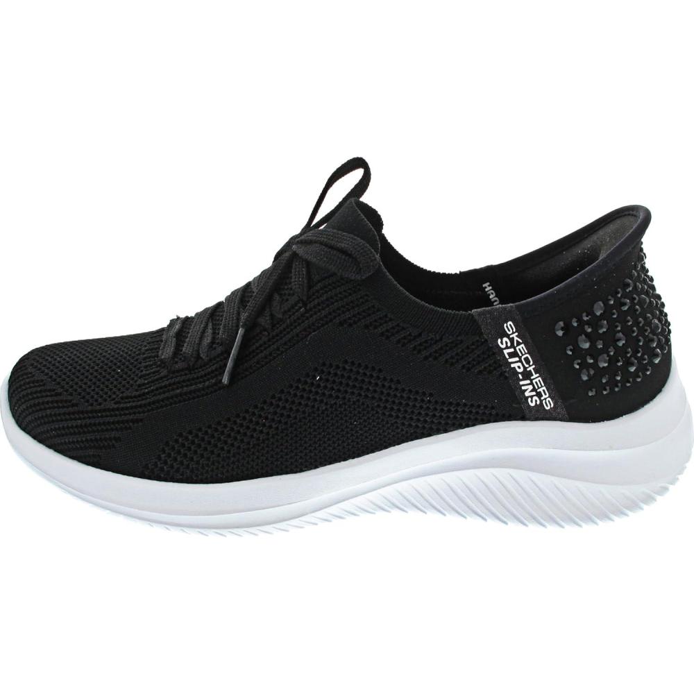 imageSkechers Womens Hands Free Slipins Ultra Flex 30Shining GlitzBlkblack