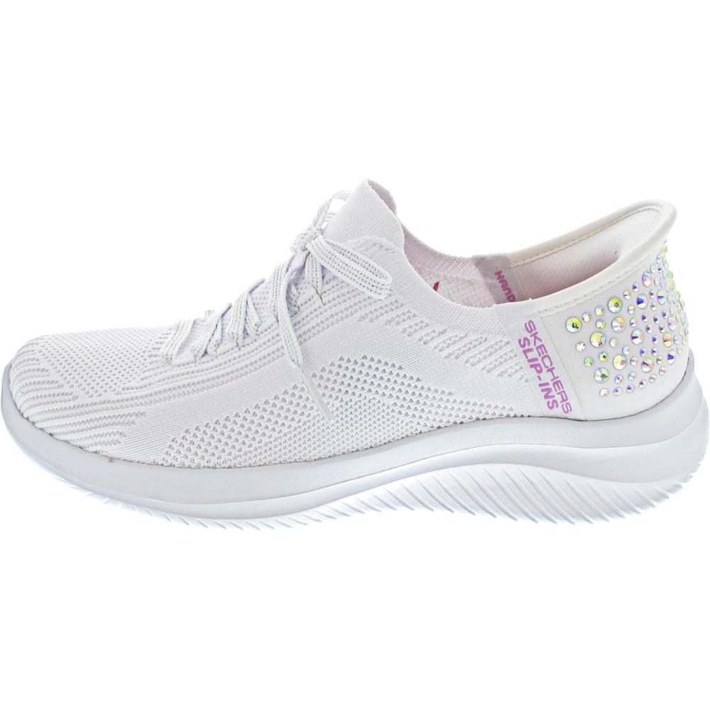 imageSkechers Womens Hands Free Slipins Ultra Flex 30Shining GlitzWhite