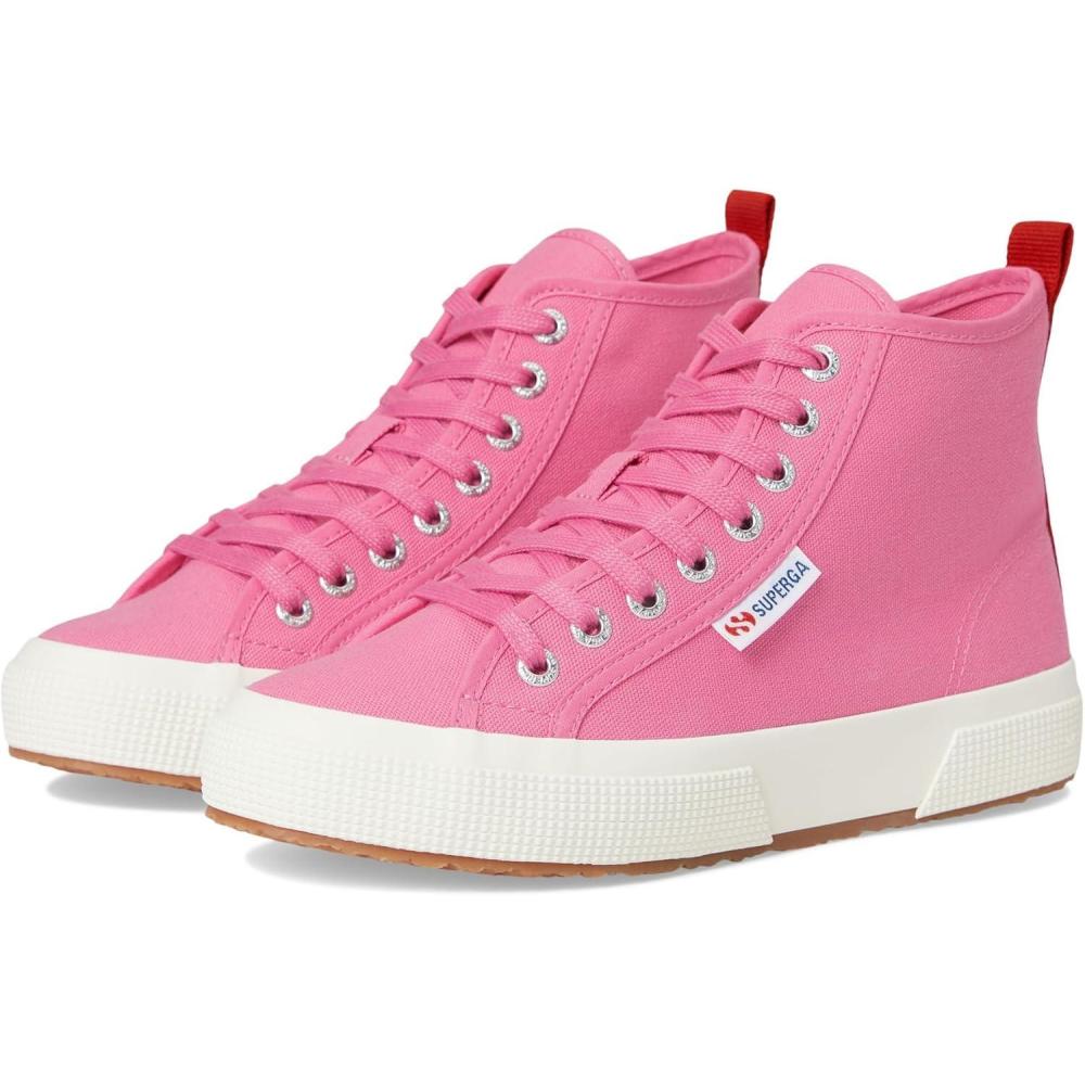 imageSuperga UnisexAdult 2750 Mid Cotton SneakerPink FucshiaRedFavorio