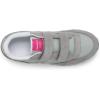 Grey/Navy/Green Jazz Double Hook & Loop Sneaker(Grey/Silver/Pink)