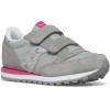 Grey/Navy/Green Jazz Double Hook & Loop Sneaker(Grey/Silver/Pink)