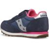 Grey/Navy/Green Jazz Double Hook & Loop Sneaker(Navy/Silver/Pink)